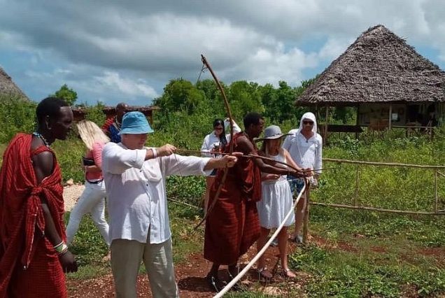 Maasai village Tour with Beach and Sunset Dhow Cruise